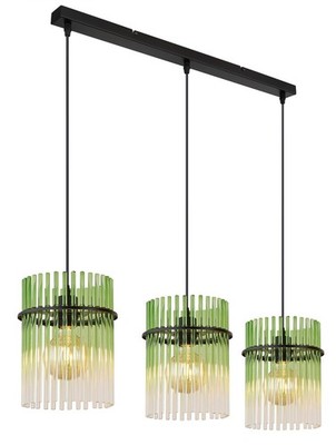 GLOBO HG GORLEY Hängeleuchte Metall schwarz matt, 3x E27