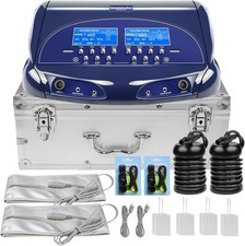 Dual Ionic Foot Bath Detox Machine, LCD Display, 2 Person System with Waist Belt