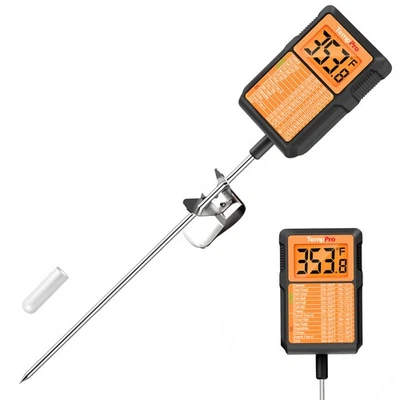 TempPro TP510W Waterproof Instant Read Candy Meat Thermometer with Pot Clip - Image 1 of 4