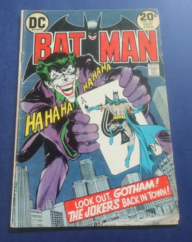 VINTAGE ORIG. BATMAN #251 NEAL ADAMS JOKER COMIC BOOK GOOD/VG