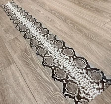 Natural Genuine Python Snakeskin Leather real hide snake skin Rattle Boa 353