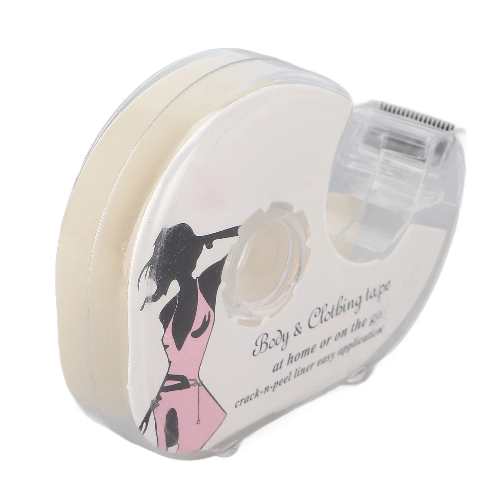 VETEMENTS 2 Pezzi Nastro per Vestiti Biadesivo Tessuto Trasparente Fissaggio Nastro per Abbigliamento per ZCC