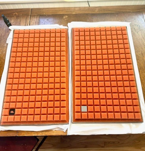 Pair of New JBL L100 Classic MKII Orange Quadrex Grilles in Box | eBay