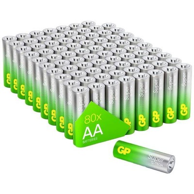 GP GPSUP15A543S80 Super Battery Stilo (AA) Alkaline/Manganese 1.5V 80pcs