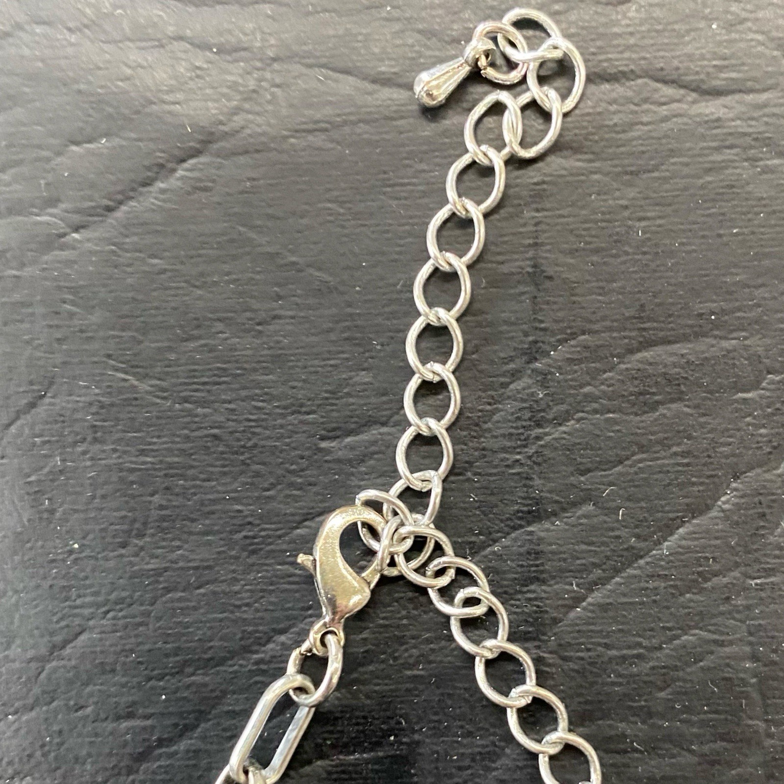 Statement Necklace Silver Colored Triangle Neckla… - image 7