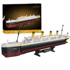 Titanic Boat Model Building Blocks Set, 1465 Pieces Mini Bricks Cruise Ship M...