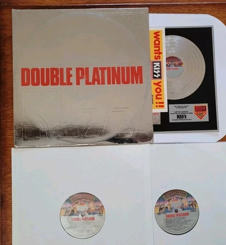 KISS Double Platinum 1978 2LP 1st US Press w/Award + Form Gatefold VG++/VG++