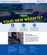 CheapestComputerRepair.com Premium Turnkey Domain Name Tech IT Business Aged com