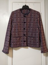 Pendleton Blazer Women's Size 14 Multicolor Classic Virgin Wool Quiet Elegance