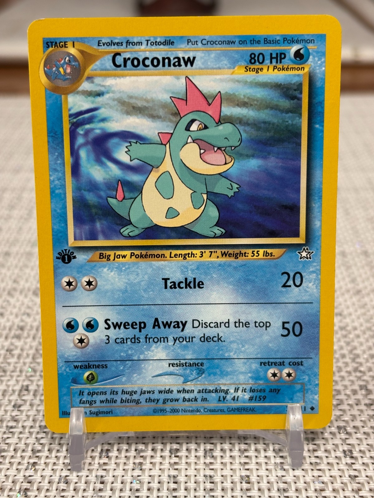 2000 Pokemon #32/111 Croconaw (Neo Genesis) 1st Edition NM