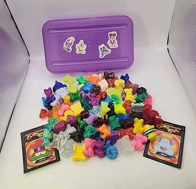 Vintage Gogos Crazy Bones Assorted Mini Figures Mixed Lot of 75