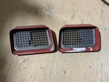 1970-72 Skylark Gs Gsx Hood Scoop Louver Insert Bezels With Chrome Oem Pair