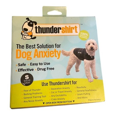   Thundershirt Dog SMALL Great for Anxiety Fireworks Compression Grey Gray NEW