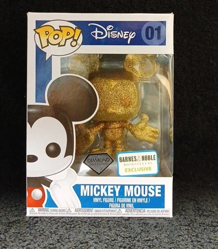 Funko Pop!  Disney Mickey Mouse #1 Diamond Glitter Barnes & Noble Vaulted