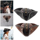 Piratenhut Unisex – Schwarzer Kostümhut Für Erwachsene, One Size, Polyester