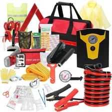 Car Emergency Tool Kit (Includes Jumper Cables), Vehicle Road Safety Kit