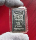 Vintage Johnson Matthey - 5 Gram .999 Fine Silver Bar- Blank Bank - Sealed