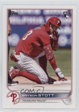 2022 Topps Update Image Variation SP (On Base in Red Jersey) Bryson Stott 00ji