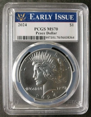 2024 $1 Peace Silver Dollar PCGS MS70