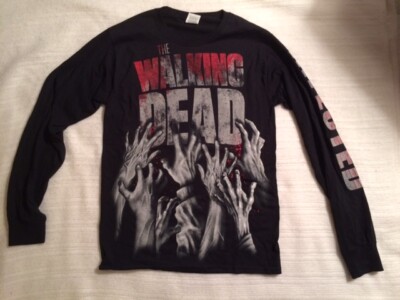 The Walking Dead Long Sleeve Arms Infected Black T-shirt Official