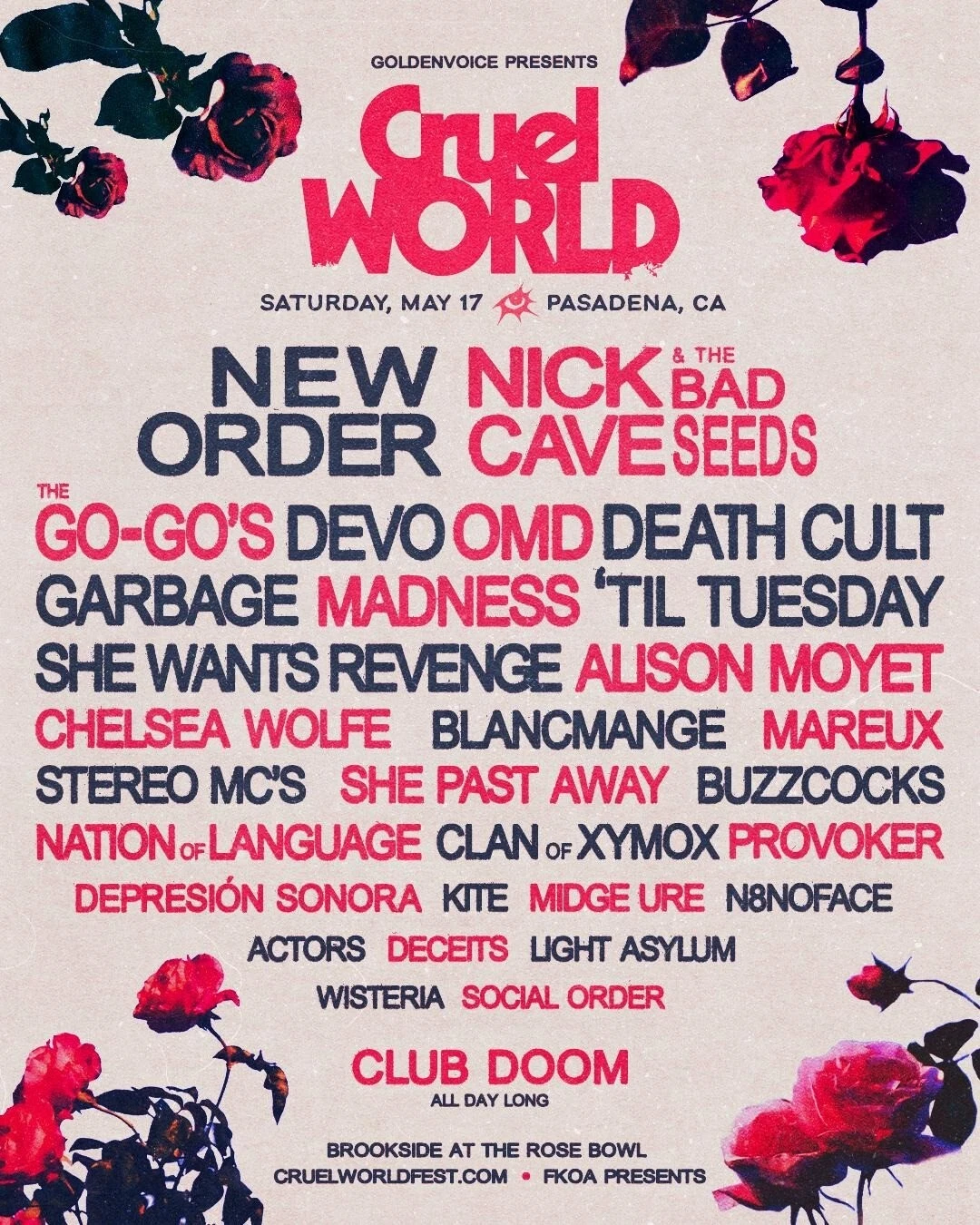 Cruel World fest 2025 Poster