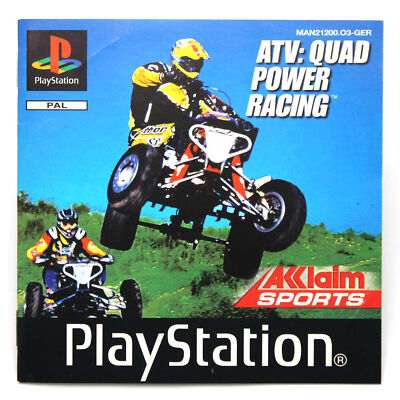 PS1 ATV Quad Power Racing Spielanleitung / Handbuch / Manual / Guide DE NUR ANLE