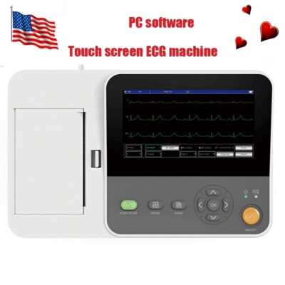 CONTEC E3 Digital Electrocardiograph 3 Channel ECG EKG Machine+Printer USA Stock