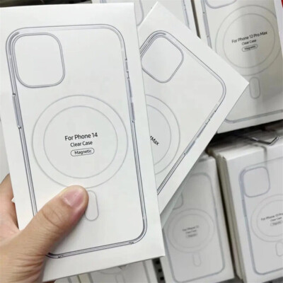 Original Clear PC Case Cover MagSafe For Apple iPhone 16 15 14 13 Pro Max 12MINI