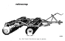 IH International Farmall No 10-A Pull Drag Disk Harrow Owner's Parts Manual 10A