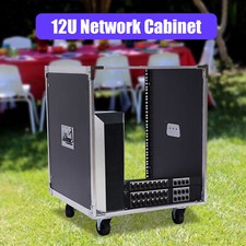 Data Cabinet Rack 12U Rolling Network Server Equipment Rack Cabinet - 21" Deep