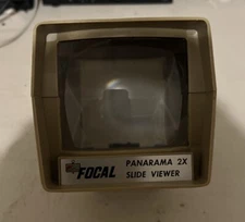 Vintage Focal Panarama Illuminated Slide Viewer 2x2" Slides 2x Magnification