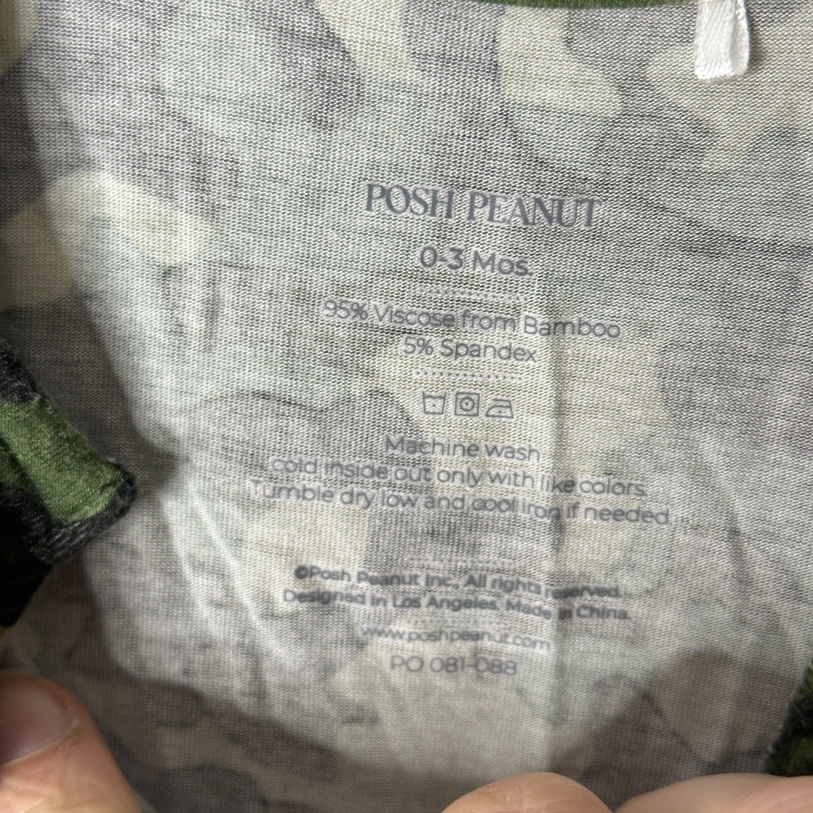 Posh Peanut Cadet Short Sleeve Sz 0-3 Month Henley Romper Camouflage Boys Girls