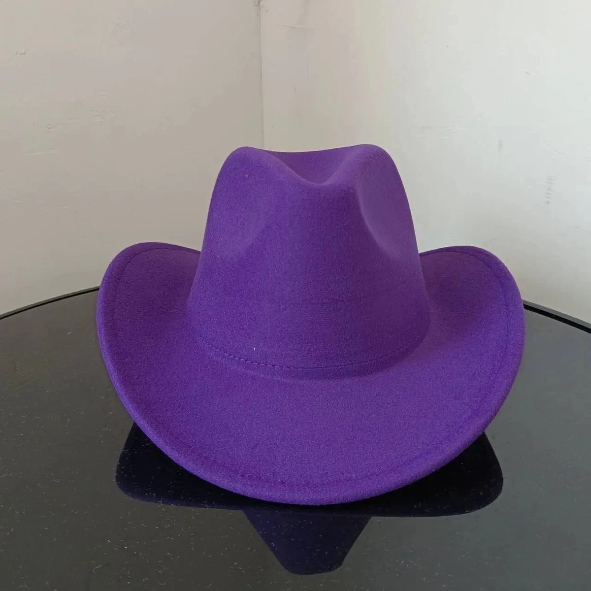 Sirroco Monteray Bay Purple Suede Waterproof Cowboy Hat Size‎ Medium USA Made WOMENS Purple FELT Western Rodeo Cowboy Hat SOMBRERO Texana  main image 4