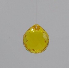Swarovski Crystal Light Topaz 20mm Ball 8550 Prism/ Suncatcher; Feng Shui; Logo