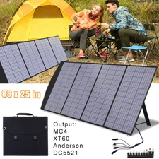 300W Portable Foldable Solar Panel Kit For Solar Charging Generator Camping RV