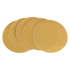50 Pack 6 Inch Gold Sandpaper No Hole Hook&Loop Grip Sanding Disc 600 Grit 150MM