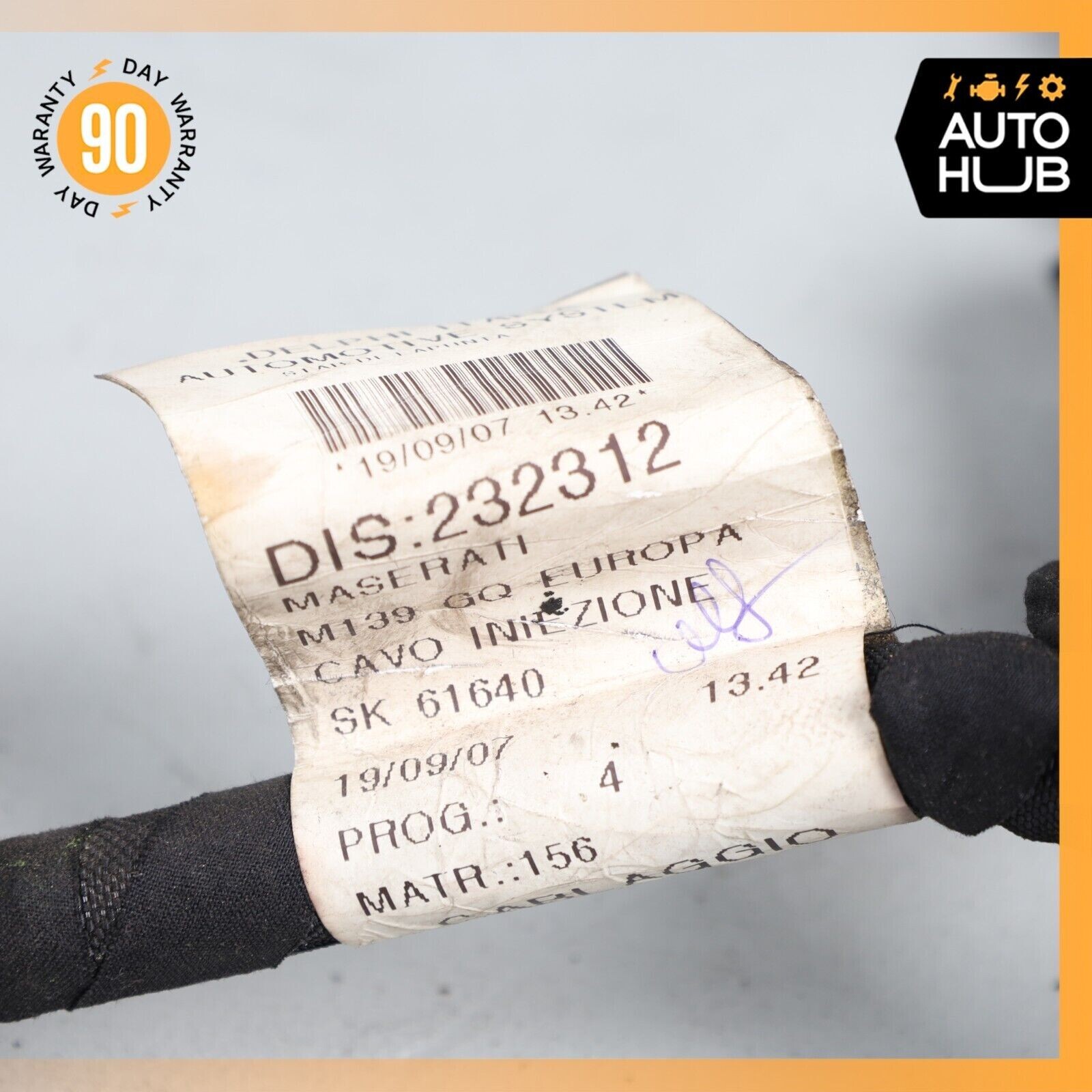 09-19 Maserati GranTurismo M145 4.2L V8 Engine Motor Wiring Wire Harness OEM
