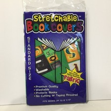 Stretchable Book Cover Standard Size fits 8" X 10" Free Shipping Asst Colors