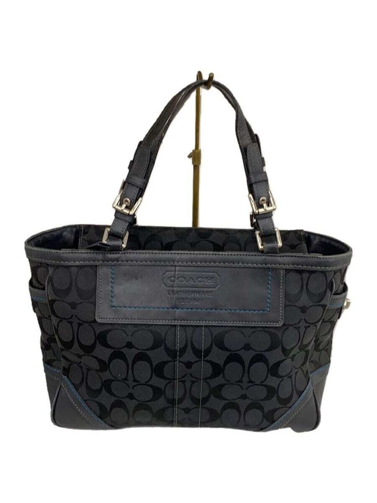 COACH Tote Canvas BLK 8k49