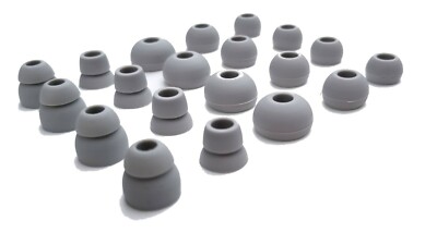 20 pcs multi-Sizes Soft ''Gray'' Eargels/Buds for BEATS PowerBeats2 & Powerbeats3