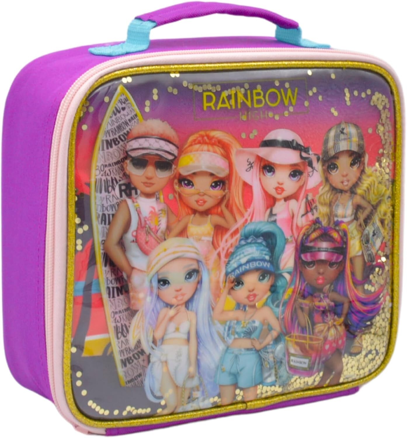Rainbow High Dolls Lunch Bag Box Insulated BNWT HOX 94281ASD 21.5cm Handle Pink