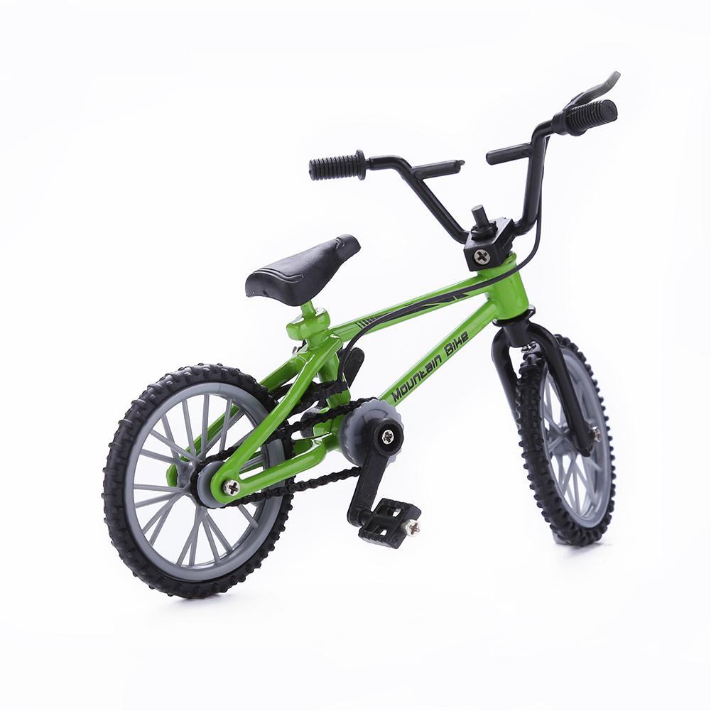 Mini Finger Mountain Bikes Diecast Alloy Stents Finger Bicycle (Green