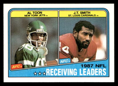 Al Toon / J.T. Smith LL 1988 Topps  Card #216 Jets / Cardinals