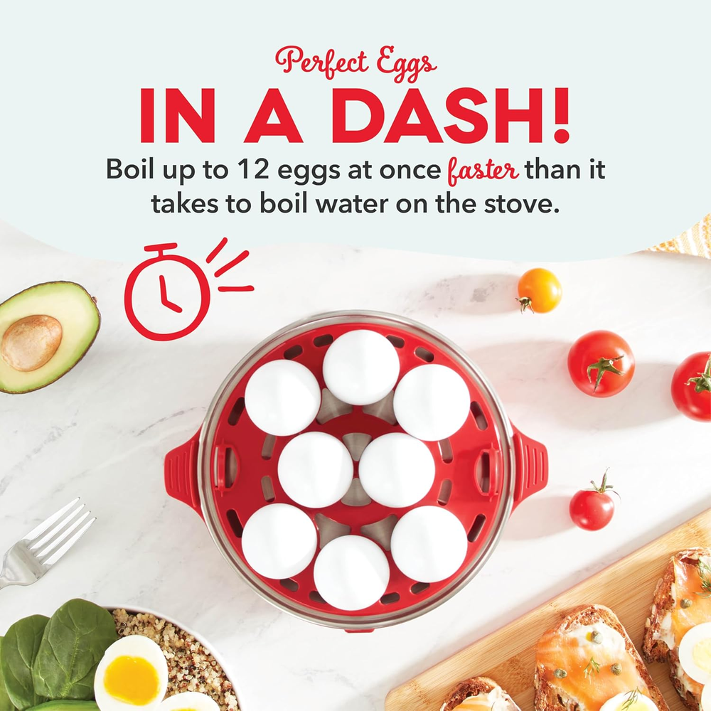 Deluxe Rapid Egg Cooker for Boiled Poached Scrambled Omelets Steaming Fast Deluxe Rapid Egg Cooker for Boiled Poached Scrambled Omelets Steaming Fast