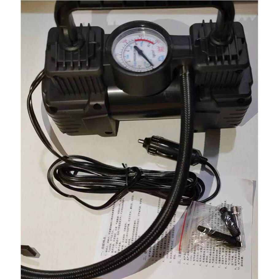 12V Auto Heavy Duty Portable Air Compressor Car Tire Inflator Electric Pump