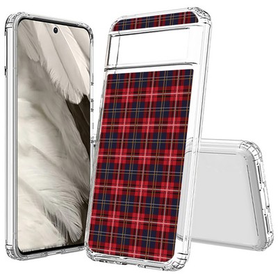 For Google Pixel  (8a,8 Pro,8,7a,7 Pro,7,6),Slim Cover,Classic Plaid 1 Print,USA