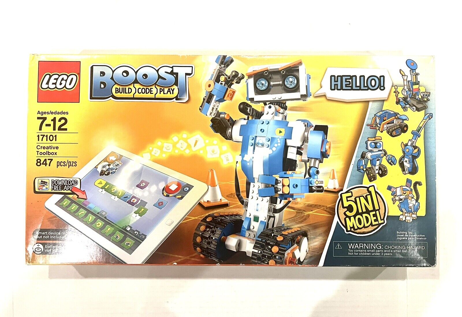 LEGO Boost: Creative Toolbox (17101) New Sealed Robot STEM Coding Guitar Cat
