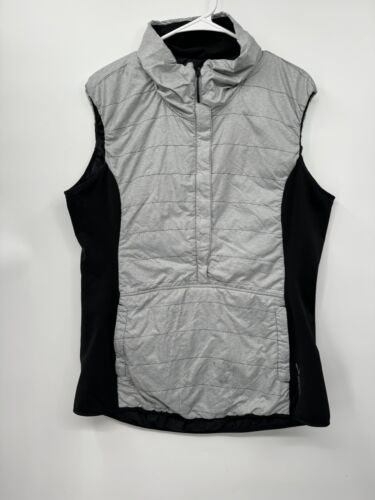 Brooks Half Zip Vest Grey Black Thermo Cool Runni… - image 1