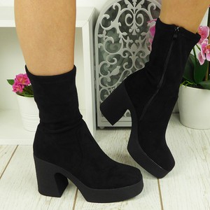 mid calf platform boots