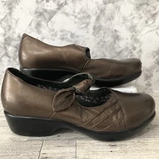 Dansko Ainsley Womens Size 40 Bronze Leather Mary Jane Clogs US 10